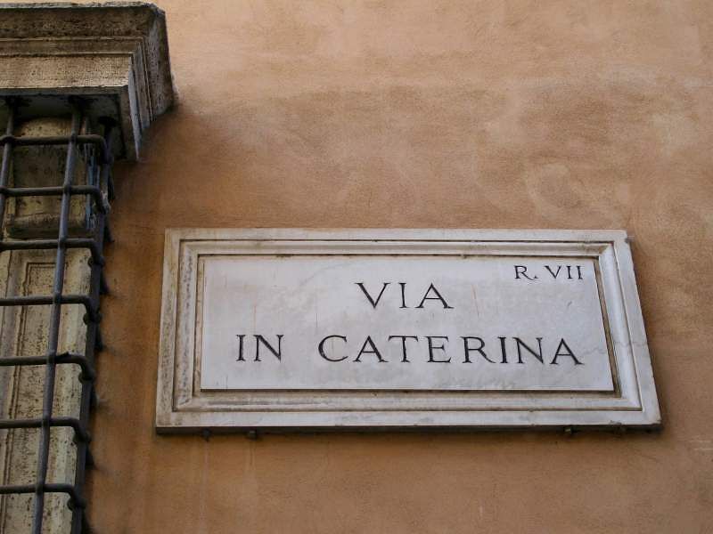 italian words street sign