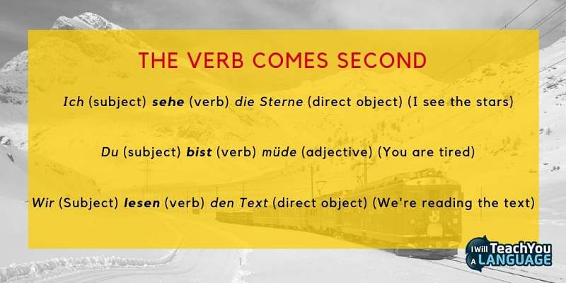 7 Secrets For Verb Position In German I I Will Teach You A Language