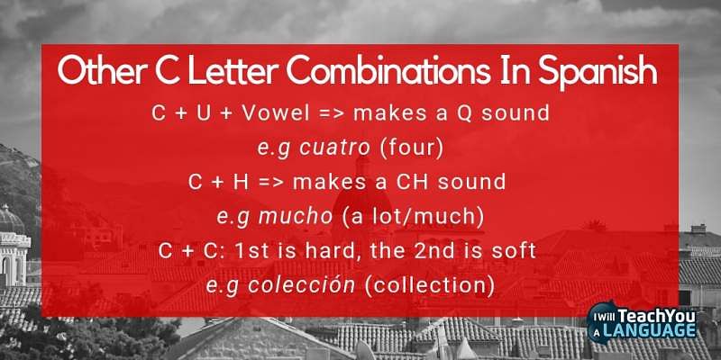How To Pronouce The Spanish C Sound I Will Teach You A Language
