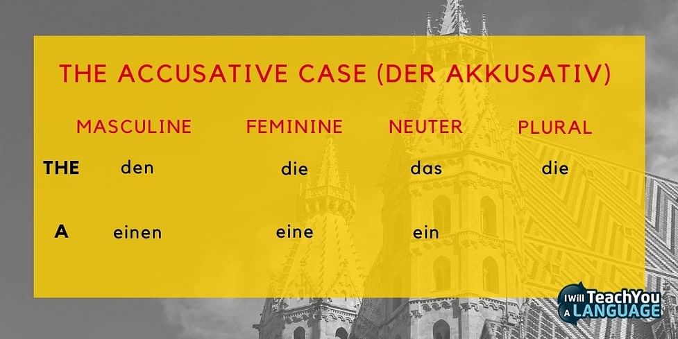 The German Cases Explained In 5 Steps - I Will Teach You A Language